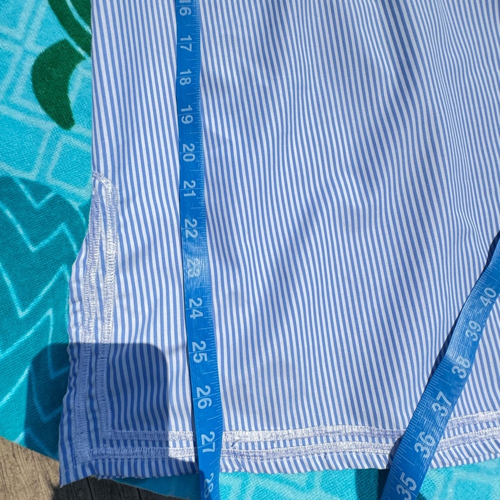 Blue and White Embroidered Tunic Top - Picture 12 of 15